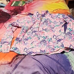 Lilly Pulitzer Vibrant Pink and Cream Top
